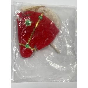 Napco Felt Hobby Horse Head Christmas Ornament Candy Holder
